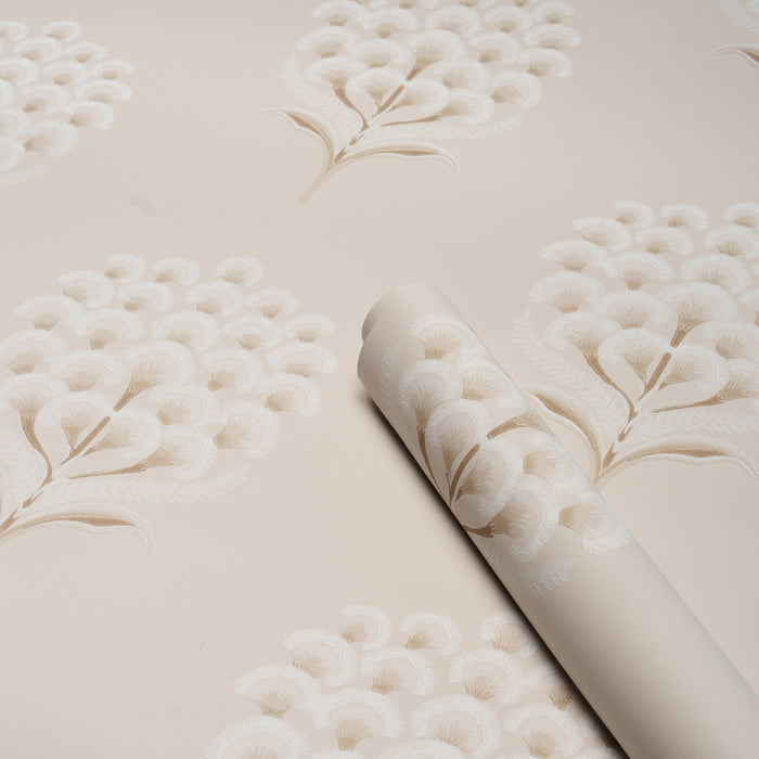 Schumacher Aurelia Limestone Wallpaper Sample 5016340