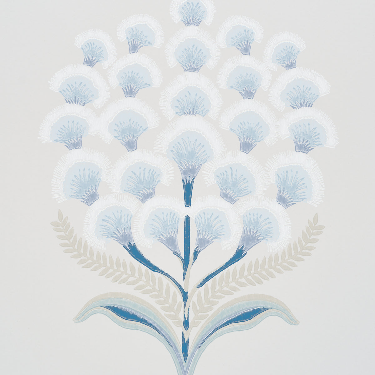 Schumacher Aurelia Porcelain Wallpaper Sample 5016341