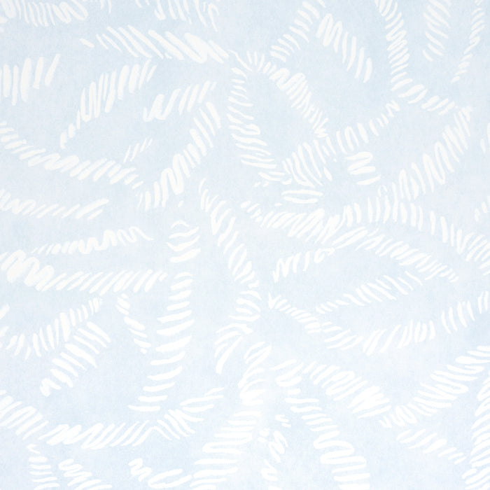 Schumacher Leaf Bloom Sky Wallpaper Sample 5016391