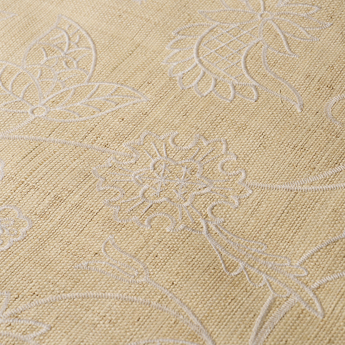 Schumacher Sconset Embroidered Raffia Natural Wallpaper 5016430