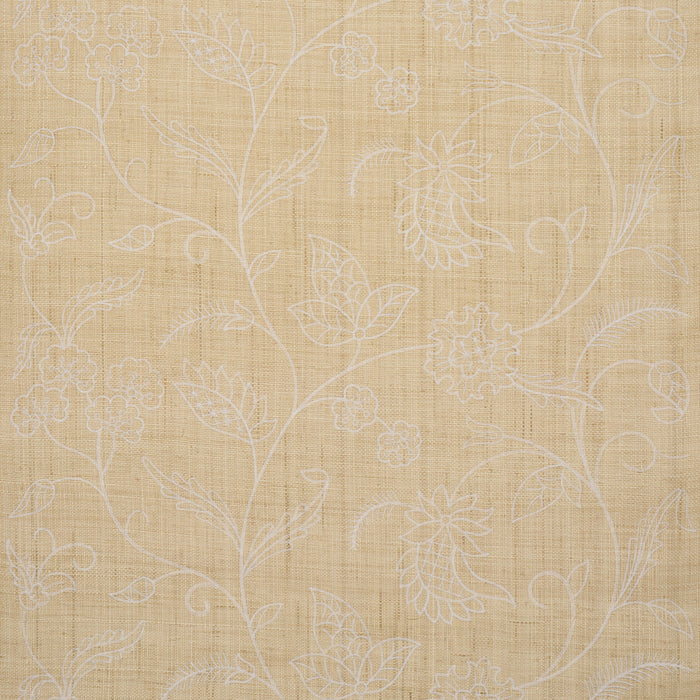 Schumacher Sconset Embroidered Raffia Natural Wallpaper Sample 5016430