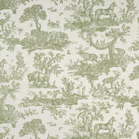 Schumacher Western Toile Olive Wallpaper 5016441