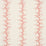 Schumacher Coral Stripe Coral Wallpaper Sample 5016450