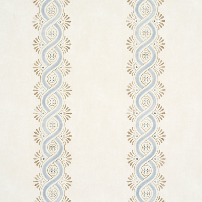 Schumacher Leonidis Stripe Blue Wallpaper Sample 5016460