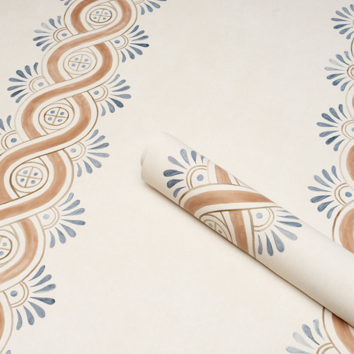 Schumacher Leonidis Stripe Saffron Wallpaper Sample 5016462
