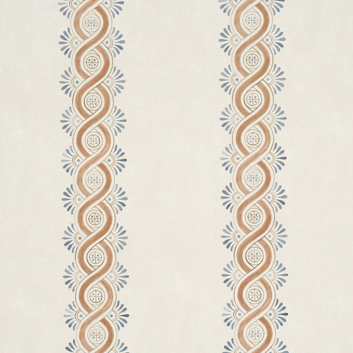 Schumacher Leonidis Stripe Saffron Wallpaper Sample 5016462