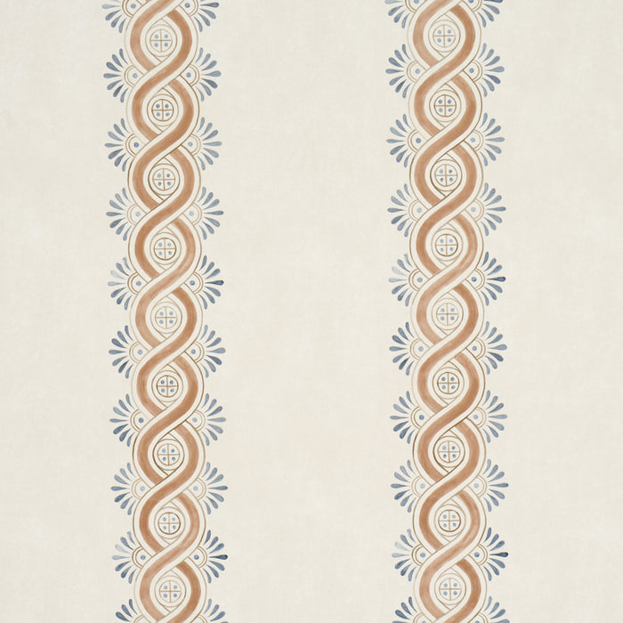 Schumacher Leonidis Stripe Saffron Wallpaper Sample 5016462