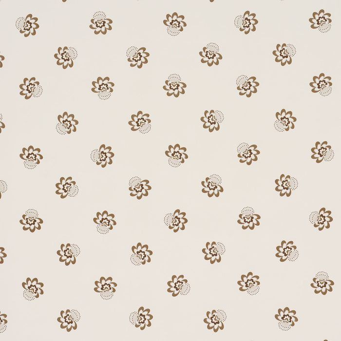 Schumacher Auclair Floral Brown Wallpaper Sample 5016481
