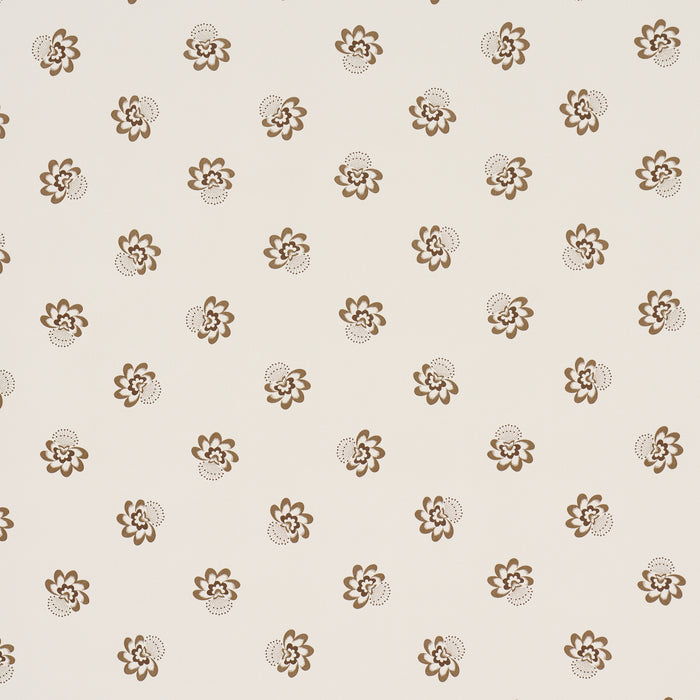 Schumacher Auclair Floral Brown Wallpaper Sample 5016481