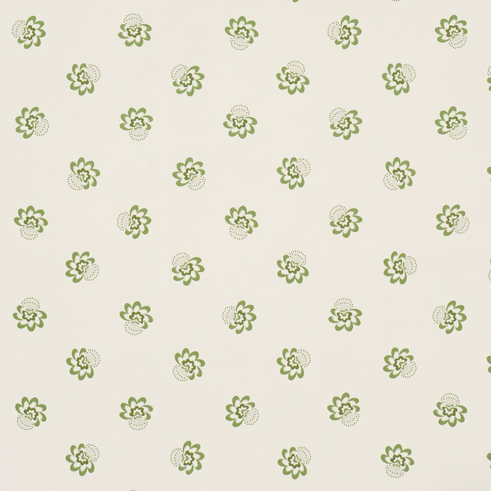 Schumacher Auclair Floral Green Wallpaper Sample 5016482