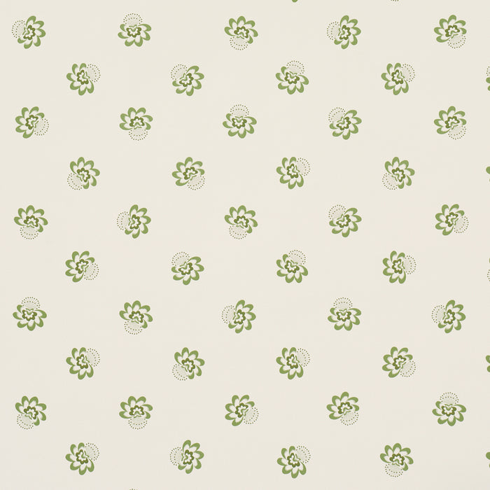 Schumacher Auclair Floral Green Wallpaper Sample 5016482