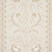 Schumacher Bell Flowers Neutral Wallpaper 5016492