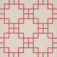 Schumacher Georgette Trellis Red Wallpaper 5016502