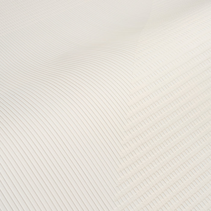 Schumacher Hand Combed Triangles White Wallpaper Sample 5016521