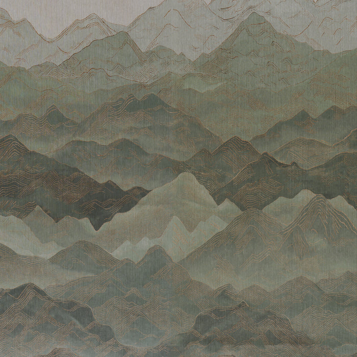 Schumacher Atmospheric Landscape Panel Set Verdant Vista Wallpaper 5016531