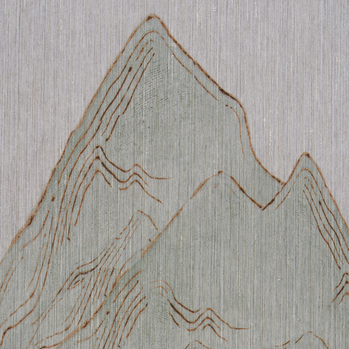 Schumacher Atmospheric Landscape Panel Set Verdant Vista Wallpaper Sample 5016531