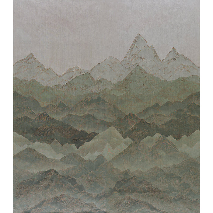 Schumacher Atmospheric Landscape Panel Set Verdant Vista Wallpaper 5016531