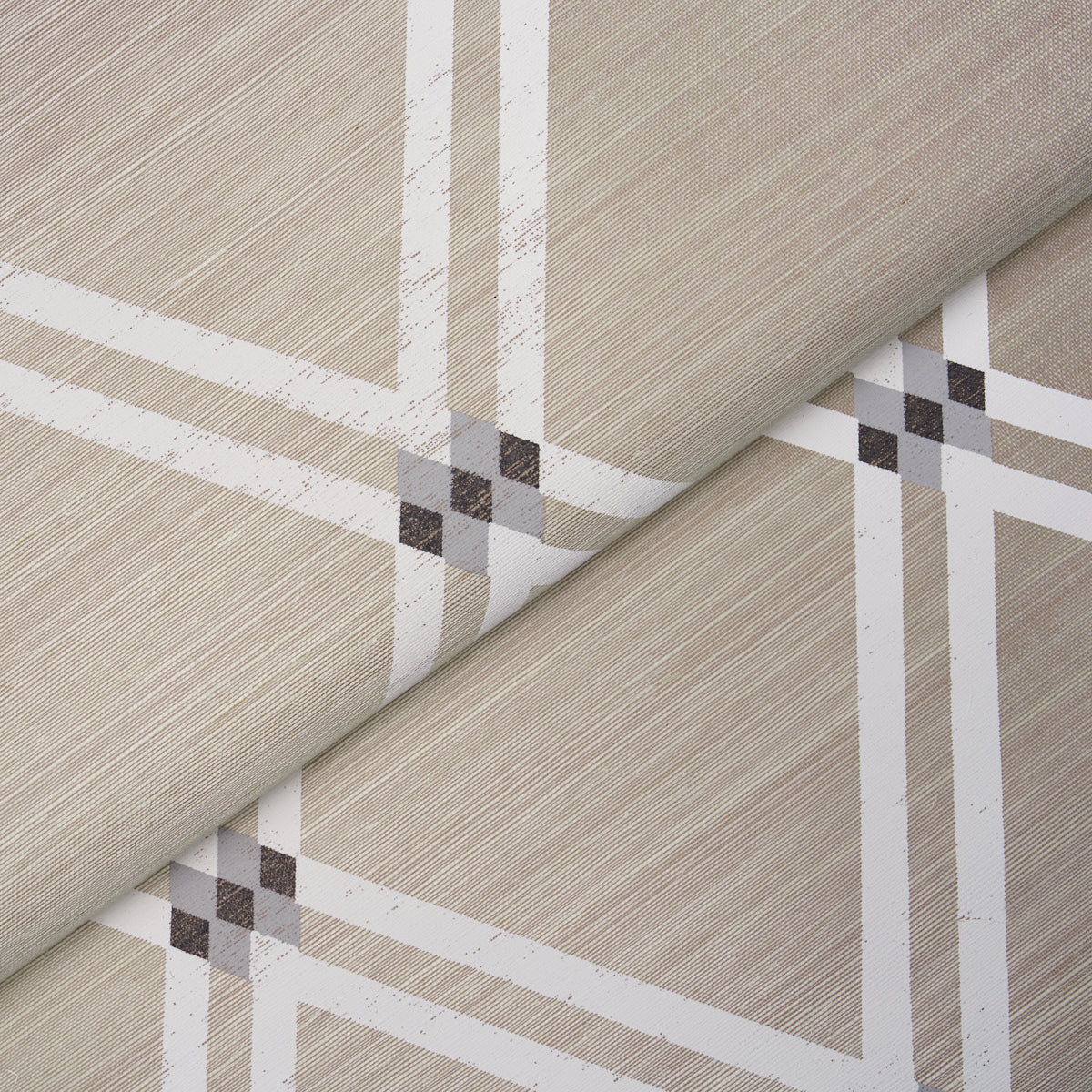 Schumacher Asolo Sisal Silver Wallpaper Sample 5016540