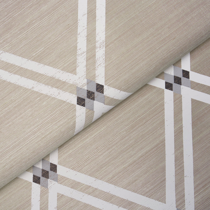 Schumacher Asolo Sisal Silver Wallpaper Sample 5016540
