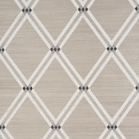 Schumacher Asolo Sisal Silver Wallpaper 5016540