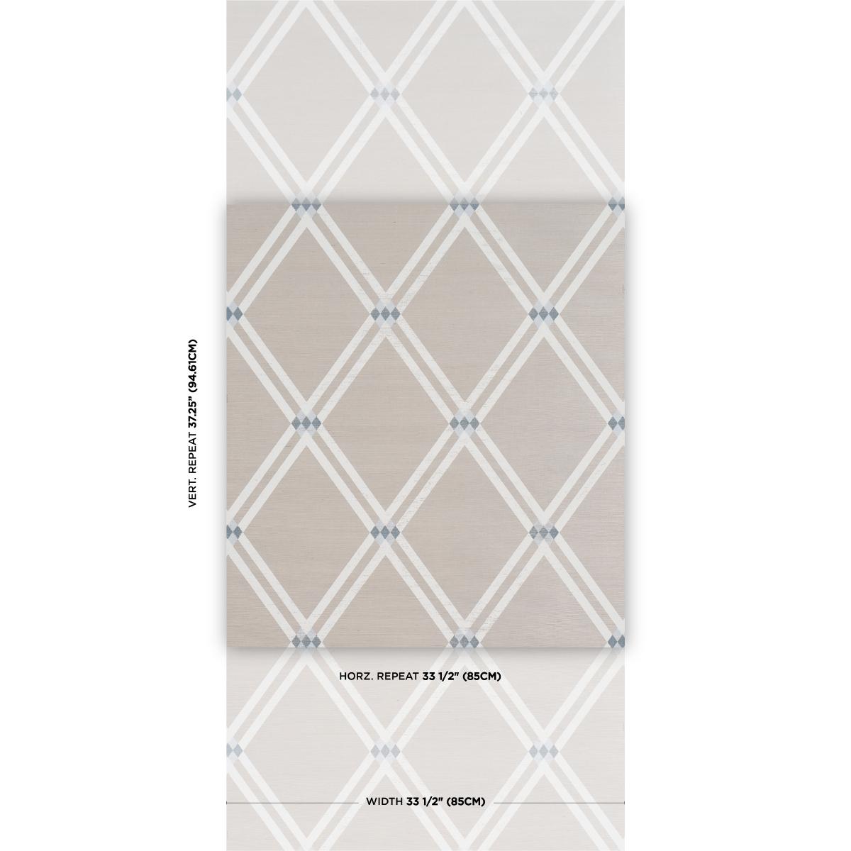 Schumacher Asolo Sisal Sky Wallpaper Sample 5016542