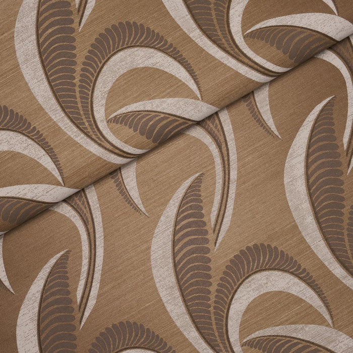Schumacher Banana Leaf Sisal Mocha Wallpaper 5016552