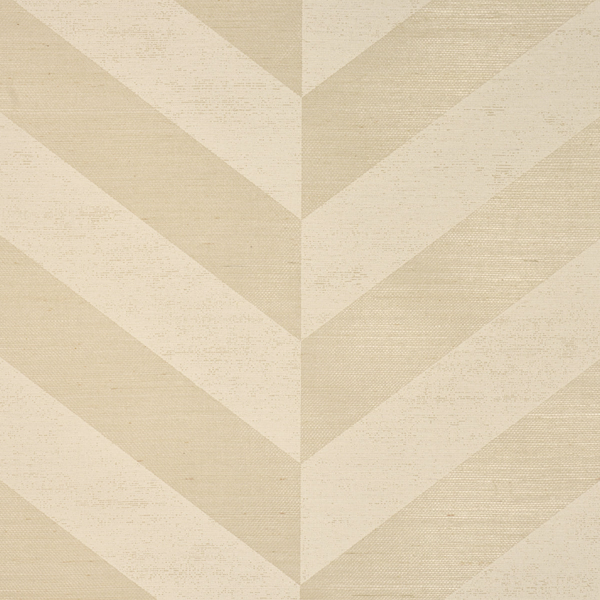 Schumacher Staggered Chevron Sisal Ivory Wallpaper 5016560