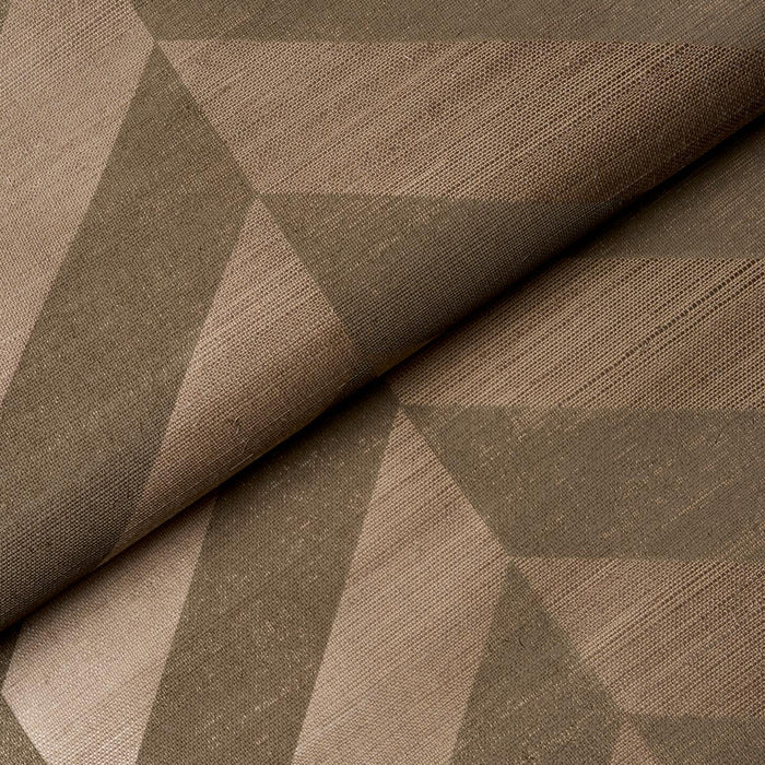 Schumacher Staggered Chevron Sisal Brown Wallpaper Sample 5016561