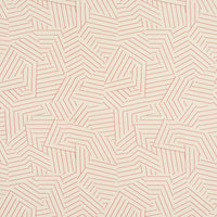 Schumacher Deconstructed Stripe Sisal Red Wallpaper 5016582