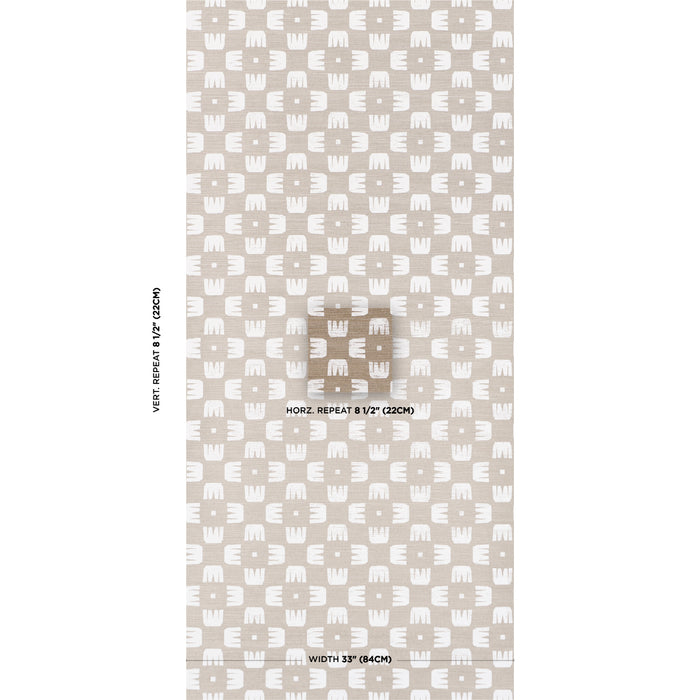 Schumacher Raze Sisal Dust Wallpaper Sample 5016631