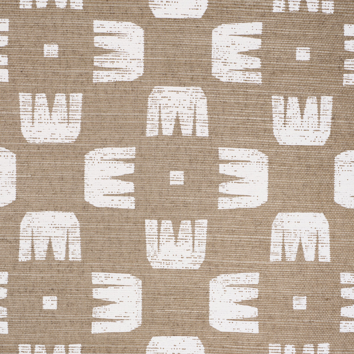 Schumacher Raze Sisal Dust Wallpaper Sample 5016631