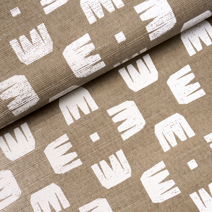 Schumacher Raze Sisal Dust Wallpaper Sample 5016631