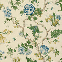 Schumacher Josephine Sisal Peacock Wallpaper 5016680