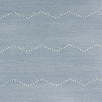 Schumacher Rivet Stripe Sisal Chambray Wallpaper 5016710