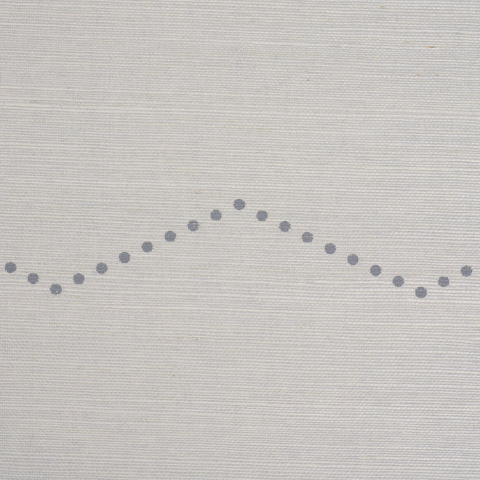 Schumacher Rivet Stripe Sisal Dove Wallpaper 5016711