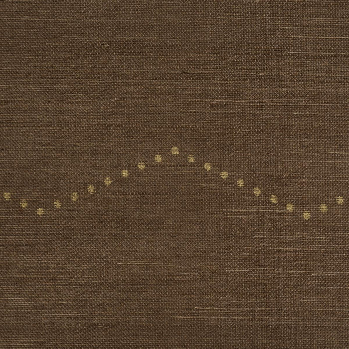 Schumacher Rivet Stripe Sisal Sepia Wallpaper 5016712