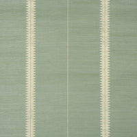 Schumacher Bristle Stripe Sisal Seaglass Wallpaper 5016742