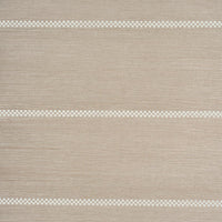 Schumacher Checkered Stripe Sisal Flax Wallpaper 5016750