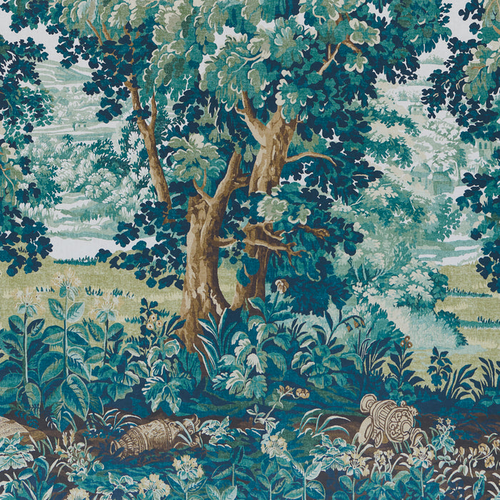 Schumacher La Foret 3 Panel Set Autumn Green Forest Wallpaper 5016820