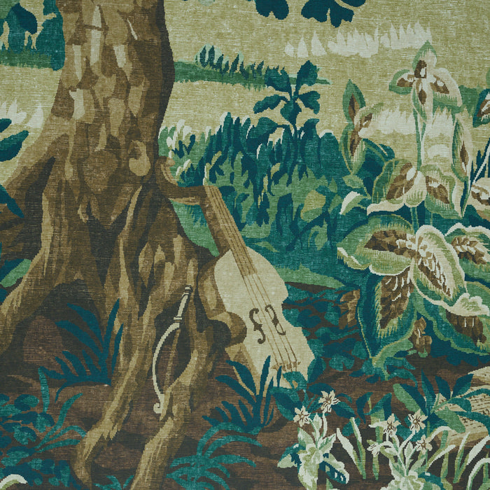 Schumacher La Foret 3 Panel Set Spring Green Forest Wallpaper 5016821