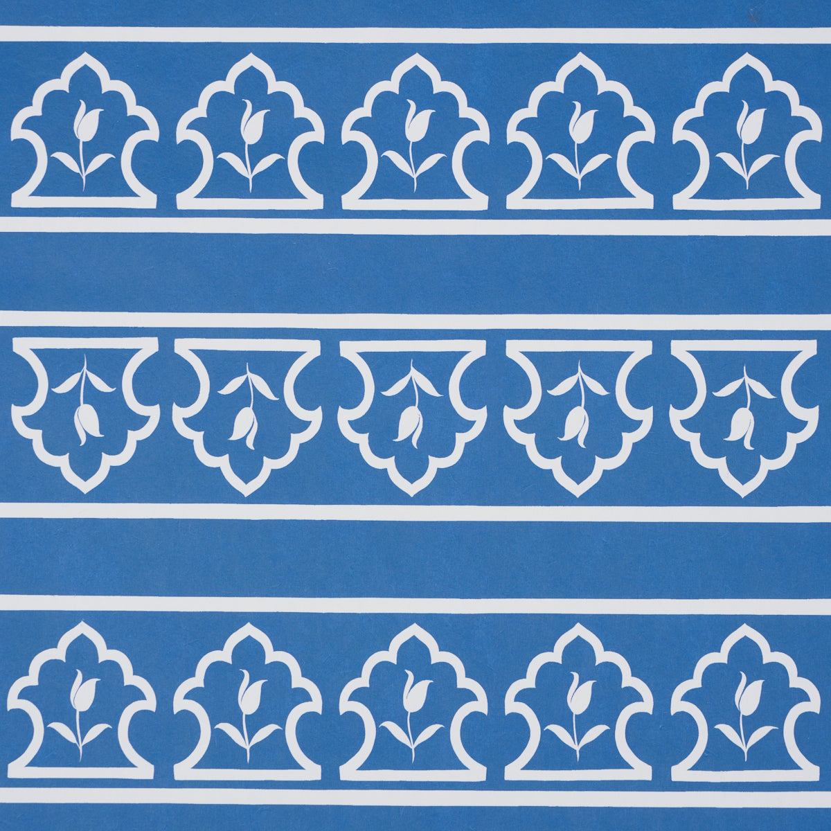Schumacher Bar Palladio 2 Panel Set Blue Wallpaper Sample 5016830