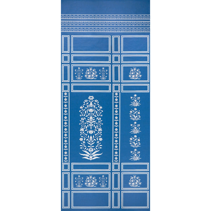 Schumacher Bar Palladio 2 Panel Set Blue Wallpaper Sample 5016830
