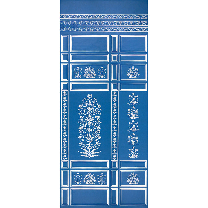 Schumacher Bar Palladio 2 Panel Set Blue Wallpaper Sample 5016830