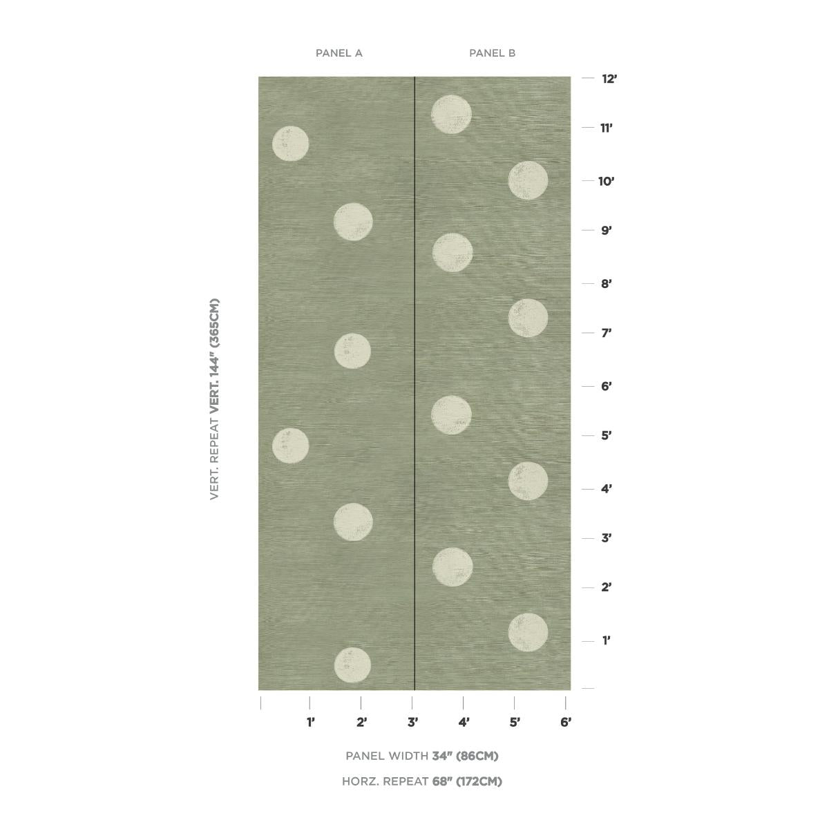 Schumacher Monte Carlo Sisal 2 Panel Set Seaglass Wallpaper Sample 5016840