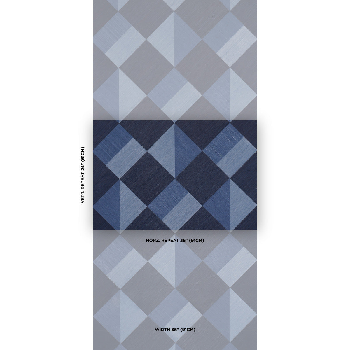 Schumacher Berkeley Hydrangea Wallpaper Sample 5017313