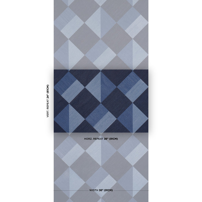 Schumacher Berkeley Hydrangea Wallpaper Sample 5017313