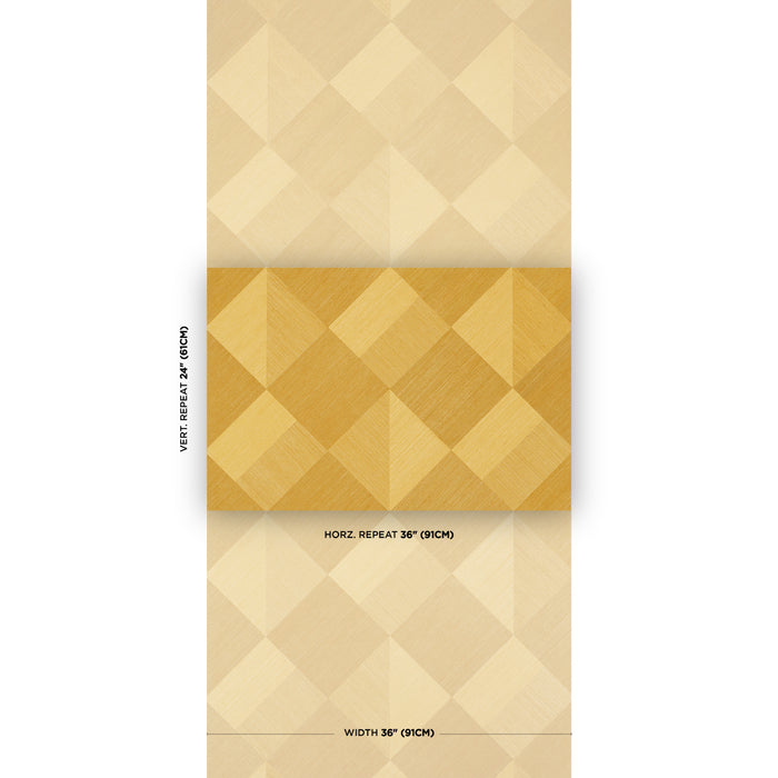 Schumacher Berkeley Wheat Wallpaper Schumacher 5017311