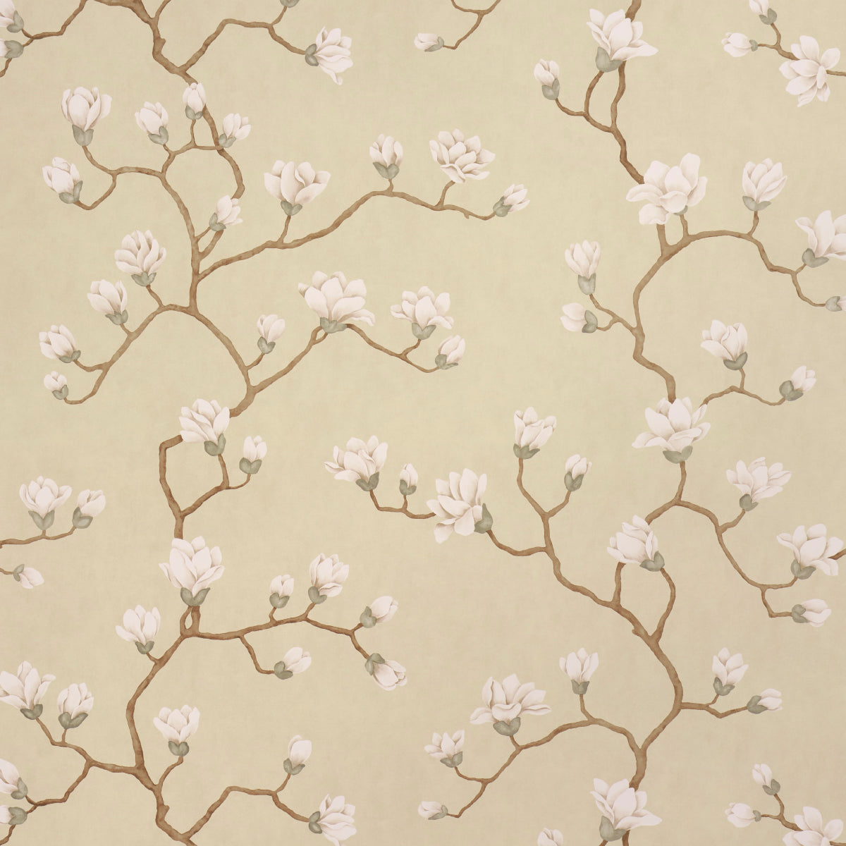 Schumacher Magnolia Tree Soft Gold Wallpaper 5016932