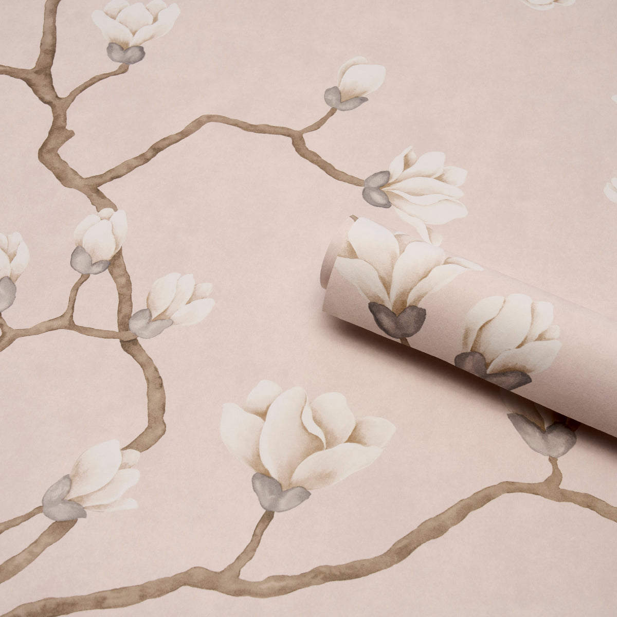 Schumacher Magnolia Tree Dusty Blush 5016933 Wallpaper | 40% Off (Samples)