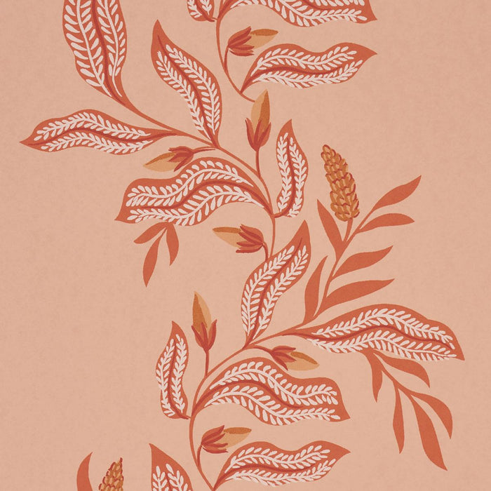 Schumacher Vagary Vines Papaya Wallpaper 5016971